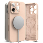 RINGKE SILIKOONIST MAGNETILINE MAGSAFE IPHONE 16 PRO MAX ROOSA LIIV