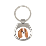 Cavalier King Charles spanjel - geomeetriline v&otilde;tmehoidja ripats pildi ja tekstiga Art-Dog, XS