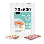 Lainepapist vaakumkotid toidu rullides jaoks 20x600 - 2 tk + sildid