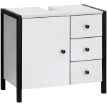 Vannitoakapp Ceno 9336610, 55x60x35 cm, valge/must