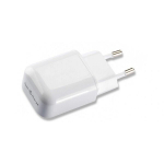 USB-adapter/laadija &ndash; valge