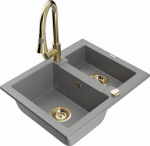 Graniidist k&ouml;&ouml;givalamu Mexen Carlos segisti ja sifooniga, Grey/Gold