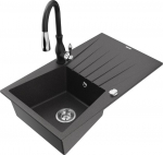 Graniidist k&ouml;&ouml;givalamu Mexen Cesar segisti ja sifooniga, Black granite/Black