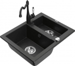 Graniidist k&ouml;&ouml;givalamu Mexen Carlos segisti ja sifooniga, metallic black/silver+black