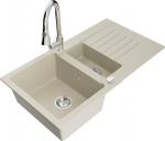 Graniidist k&ouml;&ouml;givalamu Mexen Matias segisti ja sifooniga, Beige/Chrome