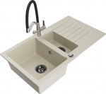 Graniidist k&ouml;&ouml;givalamu Mexen Matias segisti ja sifooniga, Beige/Black/Chrome