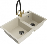 Graniidist k&ouml;&ouml;givalamu Mexen Tomas segisti ja sifooniga, beež/must/kuldne