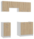 K&ouml;&ouml;gim&ouml;&ouml;blikomplekt tammepuust sonoma 5 elementi 180 cm