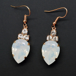 Naiste k&otilde;rvar&otilde;ngad DiamondSky Leonora White Opal Swarovski kristallidega