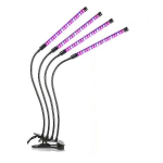 Taimelamp / taimevalgusti 4 painduva LED-luminofoortoruga