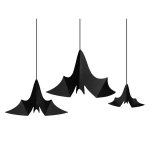 Riputatavad kaunistused Bats, mustad (1 pakk/ 3 tk)