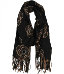 Soe sall Elegantne tupsud lilled pehme Fenomenaalne 180x75 cm