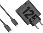 S&uuml;learvuti laadija Motorola USB laadija 125 W 1x USB-C&reg; Power Delivery 3.0, must GaN Power Delivery, kiirlaadija