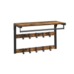 Riidenagi, 10 eemaldatava konksuga vintage pruun