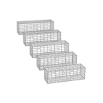 Gabioonkorvide komplekt 5 tk 5 x 10 cm v&otilde;rgusilmaga, h&otilde;bedane