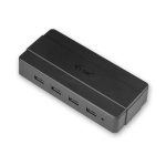 Keskus (hub) - I-TEC - USB 3.0 laadimisjaam 4 Usb 3.0 hub 4port koos toiteadapteriga - 4 porti - Must