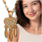 Kullast kaelakee, 316L kirurgiline teras, unen&auml;op&uuml;&uuml;dja, kullatud s&uuml;da