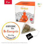 Ayurveda tee - Be Energetic - Ole energiline, Tarlton, 2x (1,5g x 15) Kott p&uuml;ramiidi