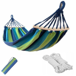 &Uuml;hekohaline v&otilde;rkkiik n&ouml;&ouml;ride ja raamiga, 80x200 cm, sinine