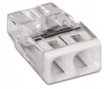 WAGO klemm 2x2,5mm&sup2; 25tk karbis 24A valge