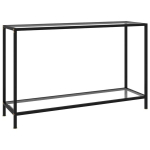 vidaXL konsoollaud, l&auml;bipaistev, 120 x 35 x 75 cm, karastatud klaas, Permatomas