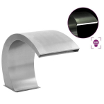 vidaXL basseini purskkaev LEDidega roostevaba teras 30 x 60 x 45 cm