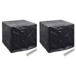 vidaXL aia veepaagikatted 2 tk 8 kinnitusavaga, 116 x 100 x 120 cm, Juoda