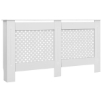 vidaXL radiaatorikatted 2 tk, valged, 152 x 19 x 81,5 cm, MDF
