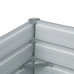 vidaXL taimelava, tsingitud teras, 480 x 80 x 77 cm, antratsiithall