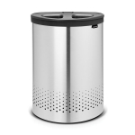 Pesukorv jaotusega, 55L Matt Steel/Dark Grey lid