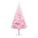 Kunstkuusk alusega vidaXL, roosa, 180 cm, PVC, Rožinė