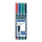 Staedtler Lumocolor p&uuml;simarkerid Cd, 4 v&auml;rvi