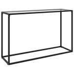 vidaXL konsoollaud, l&auml;bipaistev, 120 x 35 x 75 cm, karastatud klaas