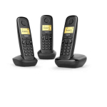 Gigaset A170 Dect Trio Telefon Musta