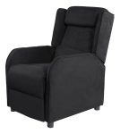 M&auml;nguri tugitool Deltaco Alcantara ArmChair, must