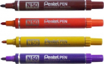 Permanentmarker N50 &uuml;mara otsaga 4,3mm pruun, Pentel /12/480