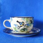 Tass alustassiga, Linnuke, Ceramika Artystyczna Bolesławiec