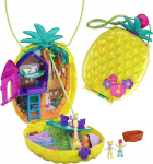 Polly Pocket ananassikujuline k&auml;ekott nukkudega + tarvikud