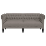Chesterfield 2-kohaline diivan, hallikaspruun, kangas CFE58929