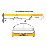 Katuseboksi hoidja seinale 2tk