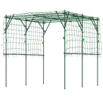 Outsunny roostevaba teras trellis kolmnurkse tugi disainiga 223x223x223 cm Roosakaar ronitaimedele Aia trellis toataimedele Taimede trellis k&ouml;&ouml;giviljadele Lilled Roheline, Žalioji