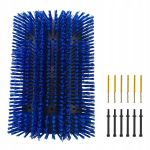 Kraapimishari p&otilde;llumajandusloomadele Hobuste hoolduskomplekt Paindlik p&otilde;llumajandusloomade hooldus sinine