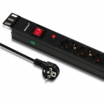Qoltec PDU voolu ribad 1U 16A 6xSCHUKO 2m