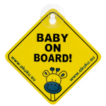 Hoiatusm&auml;rk Baby On Board A0645