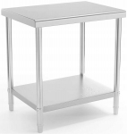 Roostevabast terasest t&ouml;&ouml;laud 80x60cm 190kg Royal Catering Rcat-80/60-nw