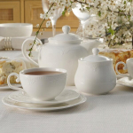 Villa Italia Portselanist teeserviis 6 inimesele White Princess