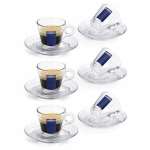 Lavazza Cappuccino tass 160ml alustassiga, klaas, 6x