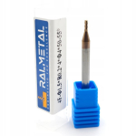 Vhm radiaalne frees 1,5 x R0,2 x 4d x 50 mm 55 Hrc