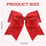 2 t&uuml;kki jumbo cheerleading lips 7,5 tolli suured s&auml;delevad cheer juuksepaelad klamber litritega hobusesaba hoidja t&uuml;drukutele teismelistele pehmepalli cheerleadingu riietuse vormiriietus