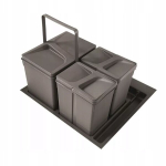 Hafele Pr&uuml;gikastide komplekt j&auml;&auml;tmete sorteerimiseks, kapp 60, 2x 7l, 1x 15l